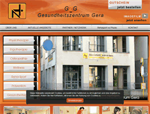 Tablet Screenshot of gesundheits-zentrum-gera.de